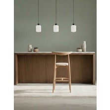 Gazzini Furniture Aarhus Iskandinav Ahşap Bar Sandalyesi