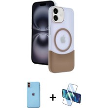 DS LLC Ieg™ iPhone 11 Kılıf Kozmos Form Özel Seri - Siyah 3D Antistatik Cam Ekran Koruyucu + Turuncu N