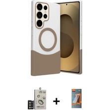 DS LLC Ieg™ Galaxy S24 Ultra Kılıf Kozmos Form Özel Seri - Siyah Autokit 5in1 Fiber Hayalet Polymer Na