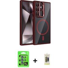 DS LLC Ieg™ Galaxy S25 Ultra Kılıf Yadigar Asil Koleksiyonu - Siyah Joko Magic 5d Hayalet Cam + Mavi Ra