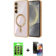 DS LLC Ieg™ Galaxy A35 5g Kılıf Nova Işık Özel Seri - Siyah 3D Antistatik Mat Seramik Nano Ekran Kor