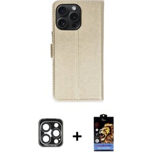 DS LLC Ieg™ iPhone 15 Pro Max Kılıf Siluet Işık Serisi - Siyah Buffer Hayalet Cam Ekran Koruyucu + La