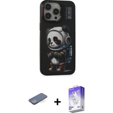 DS LLC Ieg™ iPhone 13 Pro Max Kılıf Siluet Modern Özel Seri - Siyah Bilvis 5in1 3D Magic Cam Ekran Kor