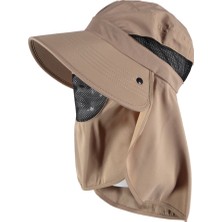 morstore Yüz ve Ense Korumalı Fötr Şapka