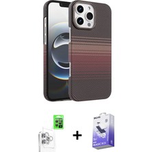 DS LLC Ieg™ iPhone 16 Pro Max Kılıf Doruk Serisi - Siyah Bilvis 5in1 5d Magic Hayalet Cam Ekran Koruyuc