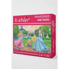 Ahşap Princess Mini Puzzle | 4 Yaş 54 Parça