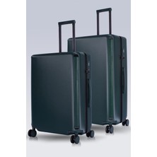 Zeplin Hugo Pc Policarbon 2'li Valiz Seti (Orta ve Büyük) Haki