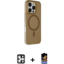 DS LLC Ieg™ iPhone 16 Pro Max Kılıf Çekirdek Modern Prime - Siyah Buffer Hayalet Cam Ekran Koruyucu +