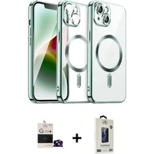 DS LLC Ieg™ iPhone 15 Kılıf Nova Işık Özel Seri - Siyah Bilvis Hayalet Cam Ekran Koruyucu + Sierra B