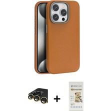DS LLC Ieg™ iPhone 14 Pro Max Kılıf Zirve Modern Prime - Siyah Mat Seramik Nano Ekran Koruyucu + Gold R