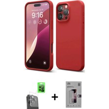 DS LLC Ieg™ iPhone 16 Pro Max Kılıf Kozmos Yansıma Özel Seri - Siyah Bilvis 3D Mat Cam Ekran Koruyucu