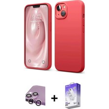 DS LLC Ieg™ iPhone 14 Kılıf Kozmos Yansıma Özel Seri - Siyah Bilvis 5in1 3D Magic Cam Ekran Koruyucu