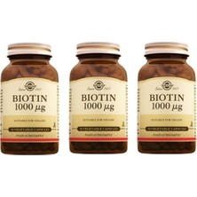 Solgar Biotin 1000 Mcg 50 Vegetable Kapsül 3 Adet