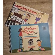 Yurtrenkleri Yayınevi Kardeşim Piyano Volume 1-2 , Kaedeşim Piyano Okul Öncesi Başlangış Piyano Metodu ( 2'li Set )