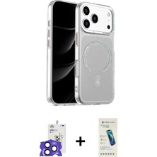 DS LLC Ieg™ iPhone 17 Pro Max Kılıf Atlas Doku Özel Seri - Şeffaf Pasifik Cam Ekran Koruyucu + Lacive