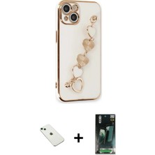 DS LLC Ieg™ iPhone 14 Kılıf Nova Işık Prime - Şeffaf 360 Full Body Arka Koruyucu + Yeşil Diamond Ka