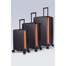 Zeplin Hugo Pc Policarbon 3'lü Valiz Seti Kahve