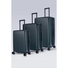 Zeplin Hugo Pc Policarbon 3'lü Valiz Seti Haki