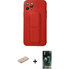 DS LLC Ieg™ iPhone 11 Pro Kılıf Akış Doku - Şeffaf 360 Full Body Arka Koruyucu + Sarı Renkli Kamera
