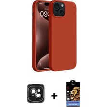 DS LLC Ieg™ iPhone 15 Kılıf Kozmos Yansıma Özel Seri - Siyah Buffer Hayalet Cam Ekran Koruyucu + Yeş