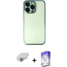 DS LLC Ieg™ iPhone 14 Pro Max Kılıf Vadi Minimal - Siyah Bilvis 5in1 3D Magic Cam Ekran Koruyucu + Güm