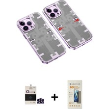 DS LLC Ieg™ iPhone 14 Pro Max Kılıf Ufuk Doku Prime - Siyah 6d Mat Seramik Hayalet Nano Ekran Koruyucu