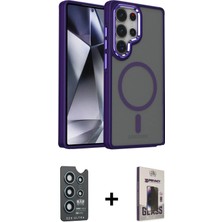 DS LLC Ieg™ Galaxy S25 Ultra Kılıf Yörünge Klasik - Siyah Bilvis Hayalet Cam Ekran Koruyucu + Laciver