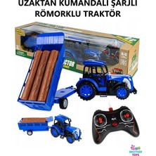Brother Toys Uzaktan Kumandalı Şarjlı Römorklu Traktörfull Fonksiyon Çiftlik Hayvanı Veya Odun Taşıyan Oyuncak