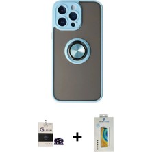 DS LLC Ieg™ iPhone 14 Pro Max Kılıf Yörünge Çizgi - Siyah Polymer Nano Ekran Koruyucu + Siyah Bilvis