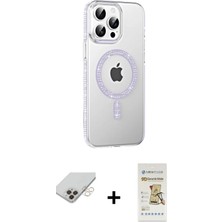 DS LLC Ieg™ iPhone 14 Pro Max Kılıf Yörünge Koleksiyonu - Siyah Mat Seramik Nano Ekran Koruyucu + Gol