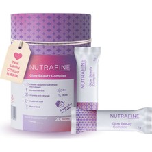 Nutrafine Glow Beauty Complex – Resveratrol, Biotin, Hidrolize Balık Kolajen Tripeptit ve Hyaluronik Asit Içeren Cilt & Güzellik Takviyesi