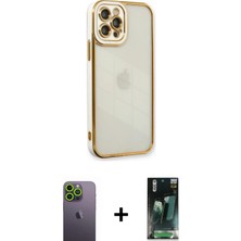 DS LLC Ieg™ iPhone 12 Pro Kılıf Çekirdek Klasik Serisi - Siyah 360 Mat Full Body Arka Koruyucu + Yeşi