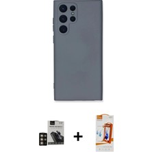 DS LLC Ieg™ Galaxy S24 Ultra Kılıf Ahenk Serisi - Siyah Autokit 5in1 Fiber Polymer Nano Ekran Koruyucu