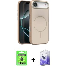 DS LLC Ieg™ iPhone 17 Air Kılıf Atlas Asil Prime - Siyah Bilvis 5in1 5d Magic Hayalet Cam Ekran Koruyuc