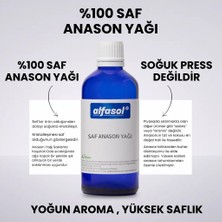 Alfasol 100 gr Saf Anason Yağı Doğal Aroma ve Distilasyon Yöntemi ile Üretilmiştir