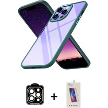 DS LLC Ieg™ iPhone 14 Pro Max Kılıf Nova Işık Serisi - Siyah Joko 5d Cam + Turuncu Pvd Metal Kamera L