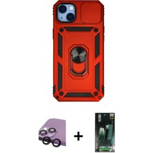 DS LLC Ieg™ iPhone 14 Plus Kılıf Ahenk Klasik - Siyah 360 Mat Full Body Arka Koruyucu + Siyah Raze Meta