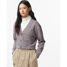 Converse Classic Terry Cardigan Dahlia Dust Kadın Gri Hırka