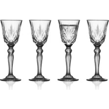 Lyngby Glas Krystal Melodia Aquavit Shot Bardağı (4 Adet) 5 cl - Çap 5 cm