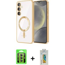 DS LLC Ieg™ Galaxy S23 Kılıf Nova Işık Özel Seri - Şeffaf Polymer Nano Ekran Koruyucu + Gri Raze Me