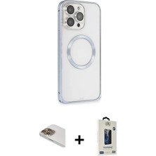 DS LLC Ieg™ iPhone 13 Pro Max Kılıf Ahenk Işık Serisi - Siyah Bilvis Hayalet Cam Ekran Koruyucu + Gol