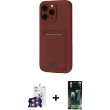 DS LLC Ieg™ iPhone 16 Pro Max Kılıf Vadi Çizgi Prime - Siyah 360 Mat Full Body Arka Koruyucu + Gümü�