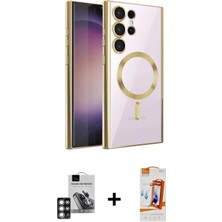 DS LLC Ieg™ Galaxy S24 Ultra Kılıf Nova Işık Özel Seri - Siyah Autokit 5in1 Fiber Polymer Nano Ekran