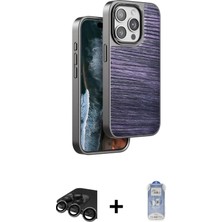 DS LLC Ieg™ iPhone 15 Pro Kılıf Atlas Minimal Özel Seri - Siyah Joko Magic 5d Cam + Titanyum Gri Raze