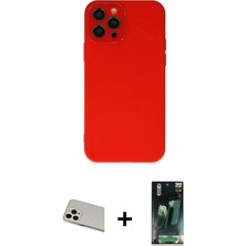 DS LLC Ieg™ iPhone 12 Pro Kılıf Çekirdek Modern Serisi - Şeffaf 360 Full Body Arka Koruyucu + Gold Ra