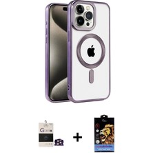 DS LLC Ieg™ iPhone 14 Pro Max Kılıf Eksen Form Koleksiyonu - Siyah Buffer Hayalet Cam Ekran Koruyucu +