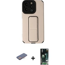 DS LLC Ieg™ iPhone 13 Pro Max Kılıf Çekirdek Yansıma - Şeffaf 360 Full Body Arka Koruyucu + Pembe Re