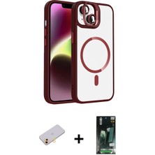 DS LLC Ieg™ iPhone 13 Kılıf Yadigar Asil Koleksiyonu - Şeffaf 360 Full Body Arka Koruyucu + Sarı Renk
