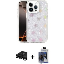 DS LLC Ieg™ iPhone 15 Pro Max Kılıf Odak Prime - Siyah Vanessa Magic Cam + Siyah Raze Metal Kamera Lens