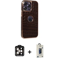 DS LLC Ieg™ iPhone 14 Pro Max Kılıf Ufuk Form Prime - Siyah Bilvis Hayalet Cam Ekran Koruyucu + Turuncu